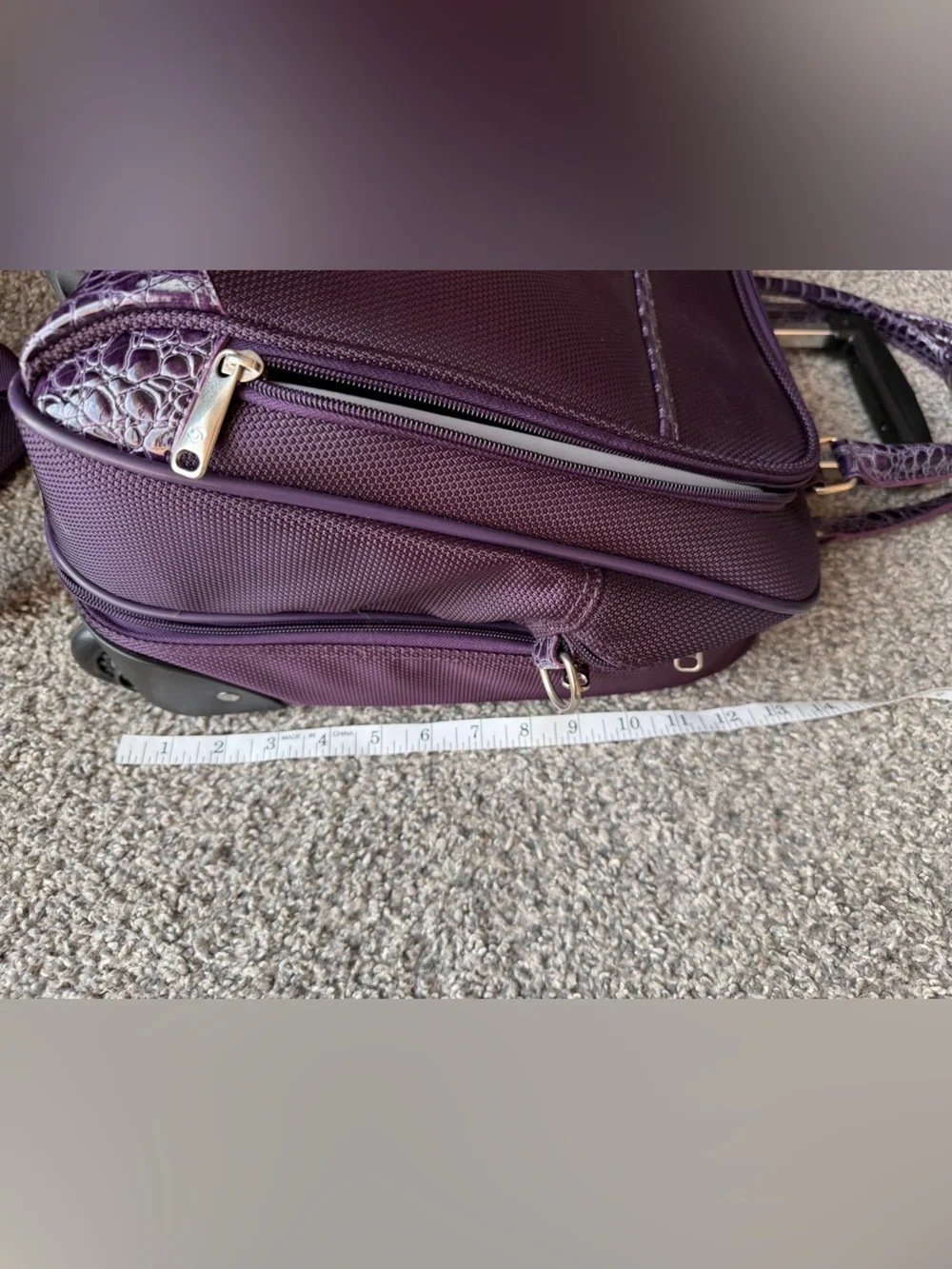 Samsonite Purple Laptop Bag/ Wheeled Carry On luggage